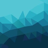 Abstract Teal and Dark Blue Geometric Polygon Background Design Low Polygonal Pattern vector