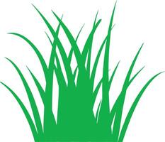 A vibrant green of a lush grass patch showing blades of various heights and shapes vector