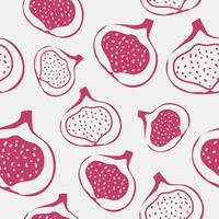 Seamless pattern of figs fruit, fig fruit seamless pattern wrapping, paper, fabric, wallpaper background for your design vector