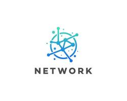 Global Network Connection Technology, Communication, and Data vector