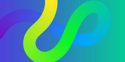 Abstract Rainbow Wave Curves Gradient, Colorful, Fluid, Design, Background, Pattern, Swirls, Motion, vector