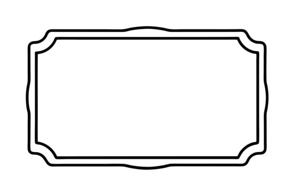 Elegant Blank Decorative Frame Graphic