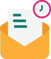 Mail Letter Timer Message vector
