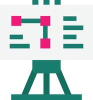 Whiteboard Presentation Board vector