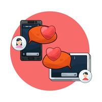 message from a loved one vector