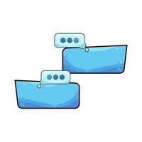 message with typing marks illustration vector