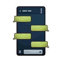 online message box vector