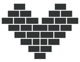 Template composition in shape of heart collage template for photos. design and grid for photos. Simple trendy heart shaped design on white background . vector