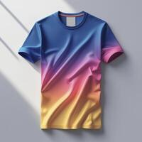 a t - shirt with a colorful gradient photo