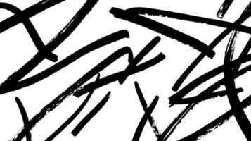 An abstract composition featuring bold, black brush strokes on a white background, creating a dynamic and energetic visual effect. vector