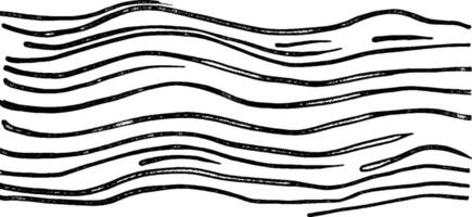 A series of wavy black lines resembling water or waves, set against a white background. The lines vary in thickness and spacing, creating a dynamic, flowing appearance. vector