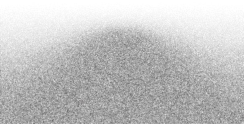 Grainy noise background with distressed paper pattern. Black and white gradient overlay featuring spray, rough grit, and speckled dots.