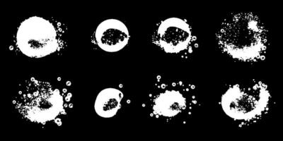 Delicate bubbles dance across a dark canvas creating a mesmerizing display of fluidity and charm vector