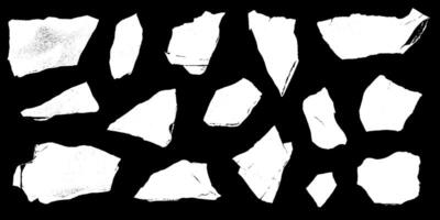 Torn papers spread across a dark canvas reveal fragments of forgotten stories and lost thoughts vector