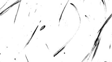 An abstract black and white background featuring dynamic brush strokes and splatters, creating a sense of movement and texture. vector