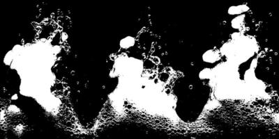 Dynamic foam waves rise and fall against a contrasting dark background, showcasing their intricate textures and playful movement vector