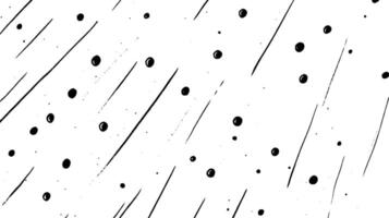 A monochromatic abstract pattern featuring diagonal lines and scattered circular shapes, creating a dynamic and textured visual effect. vector