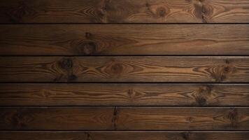 Rustic Charm, Close-Up of Rich Brown Wood Planks with Natural Grain photo