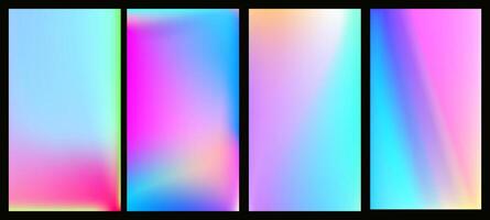 abstract ombre glitch texture with rainbow colors. Pastel gradient background with neon highlights. Modern digital art with soft blurry effect and radiant aura. vector