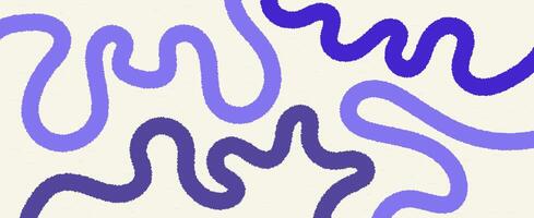 Trendy vibrant pattern with fur purple lines. Simple background with texture and violet lines. On textured beige banner vector