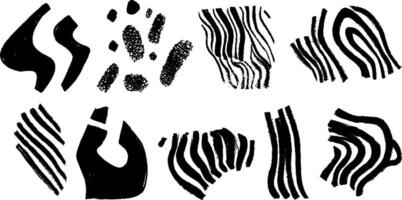 Abstract Black and White Pattern Collection vector