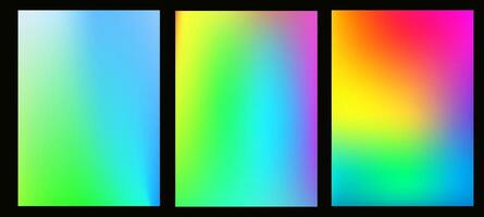Radiant rainbow background with gradient colors in pride ombre texture, featuring abstract, LGBT gradation in light green, pink, purple, and pastel hues. vector