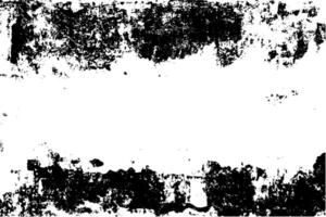 Background with black old scratch distress effect. Grungy overlay and rough white poster print design with collage and gritty texture. vector