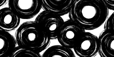 Dynamic Black and White Circular Pattern vector