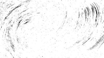 Abstract black and white texture with swirling brush strokes and speckles, creating a dynamic and artistic background. vector