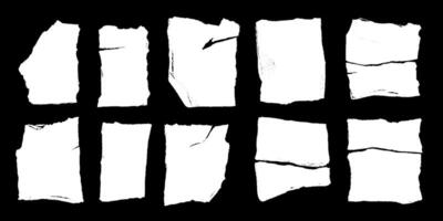Torn papers scattered across a dark surface telling stories of forgotten words and lost thoughts vector