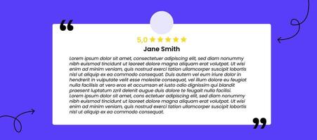 Feedback Box Banner, Speech Bubble Design. Web Template for Comments, Quotations and Testimonial. vector