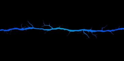 Electric blue crack of water glimmers against a black backdrop in a mesmerizing abstract representation of fluidity and energy vector
