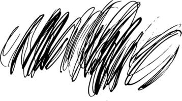 A chaotic, abstract pattern of overlapping black lines on a white background, creating a sense of movement and energy. vector