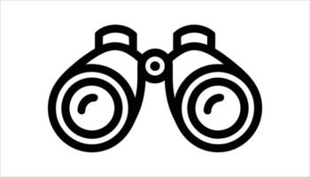 Binocular Icon for Exploration and Adventure vector