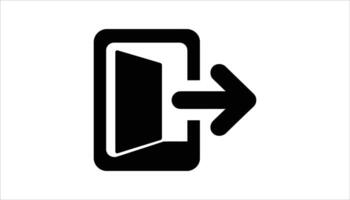 Exit Sign Icon. vector