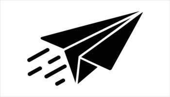 Minimalist Paper Plane Graphic for Business and Innovation. vector