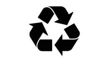 Recycling Icon with Arrows and Boxes vector
