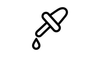 Dropper Icon with Droplet. vector
