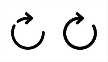 Refresh Icon Circular Arrow Symbol. vector
