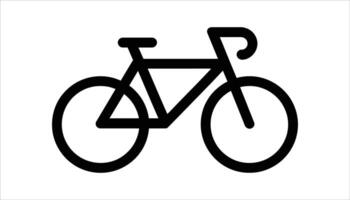 Minimalist Bicycle Icon Design vector