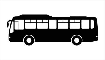 Minimalist Bus Symbol, Simple Transport Icon Design. vector