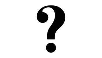 Black Question Mark Icon Design. vector
