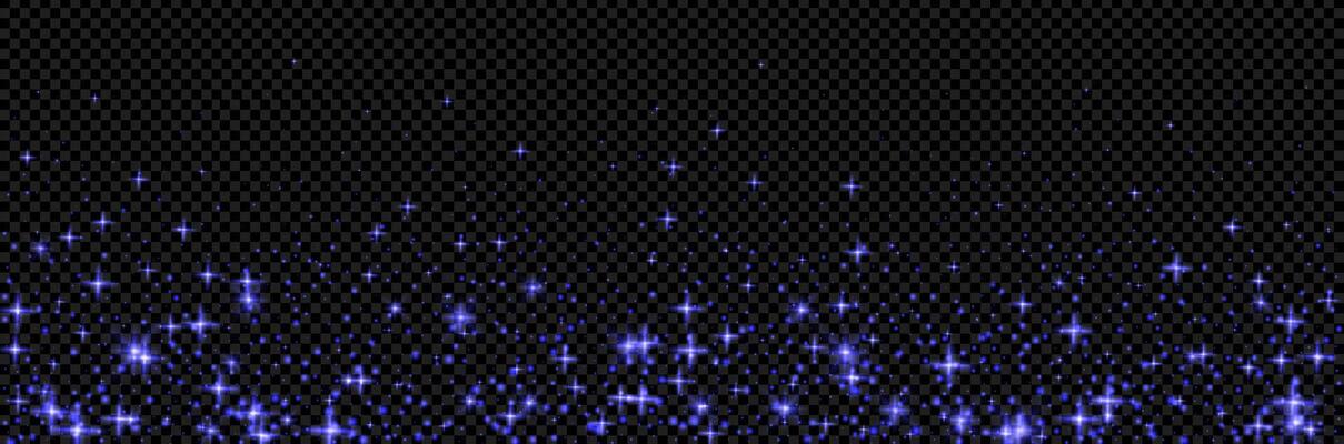 Purple sparkle light background. Gradient with magic star effect on dark bg as a . glitter overlay background with violet neon shine.