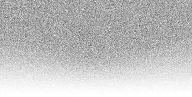 Noise and gradient background with grainy texture and abstract dotwork. Black and white spray effect with stipple, glitter, and dust particles. vector
