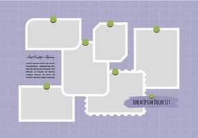 Album Picture page grid layout abstract photo frames vector
