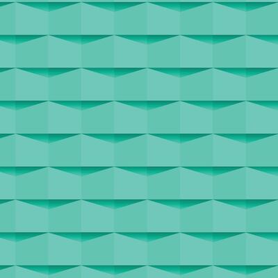 Geometric teal pattern with shadow