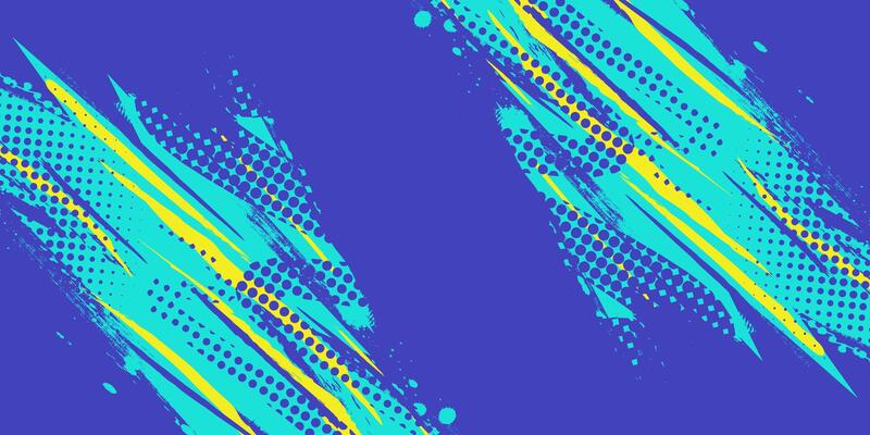 Abstract Sports Background with Vibrant and Dynamic Brush Texture and Halftone Effect. Grunge Background for Banner or Poster Design
