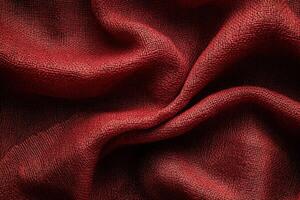 Close-up of Red Fabric with Intricate Grid Pattern photo