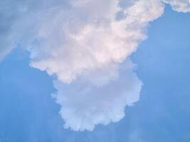 blue sky shape outdoor group of white clouds background in summer gradient light beauty background. beautiful bright abstract cloud and calm fresh wind air photo