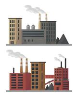 Coal plant icon with coal. Coal transportation and processing concept. vector